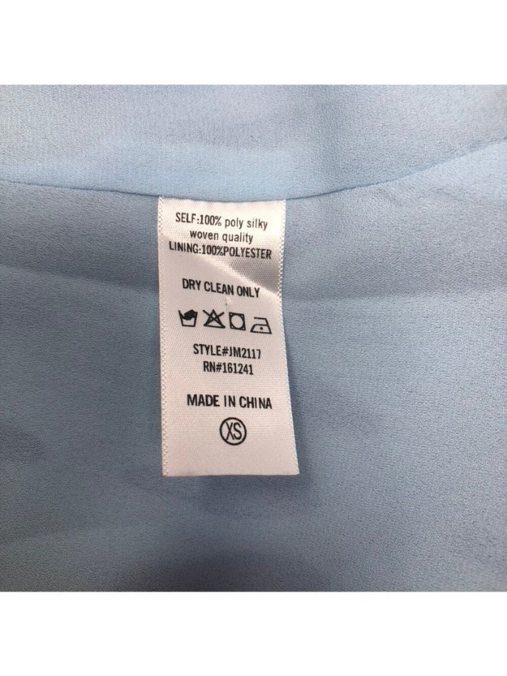 J Marie Blue Print Ruffle Top Size XS - Picture 5 of 5